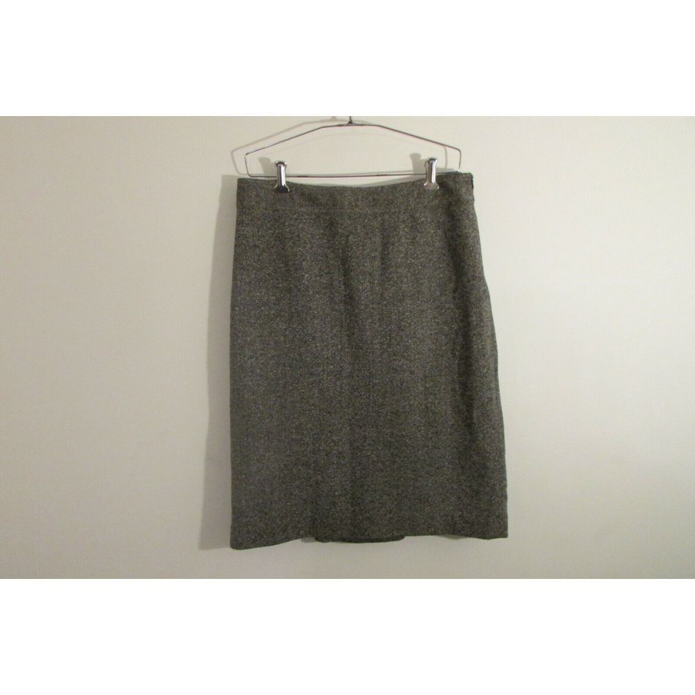 GAP Tweed Wool Blend A-Line lined SKIRT black/white Size-10 Excellent condition